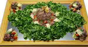 Feldsalat mit Roastbeef Feldsalat mit Roastbeef