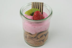 Himbeercreme an Mousse au chocolat Himbeercreme an Mousse au chocolat
